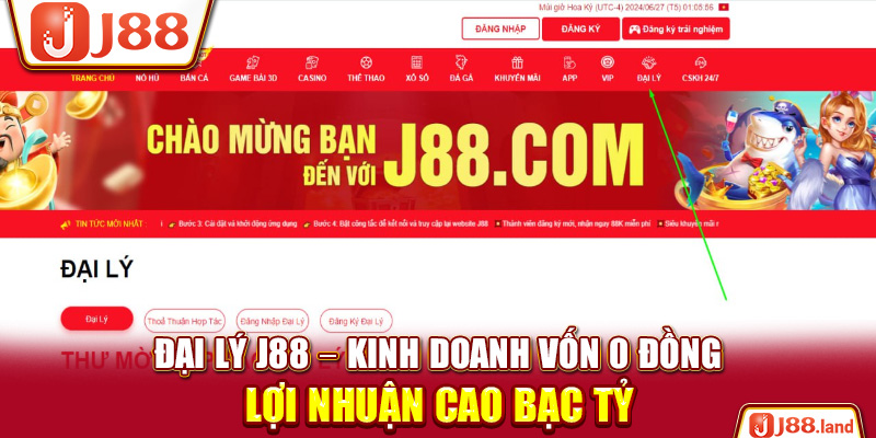 Đại Lý J88 – Kinh Doanh Vốn 0 Đồng Lợi Nhuận Cao Bạc Tỷ