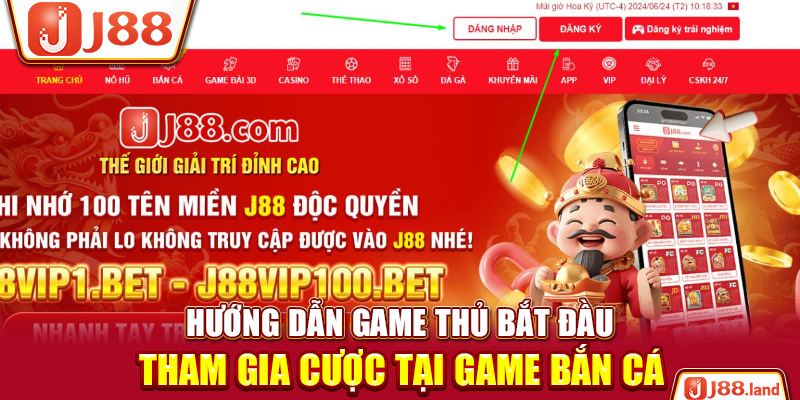 Hướng dẫn game thủ bắt đầu tham gia cược tại game bắn cá